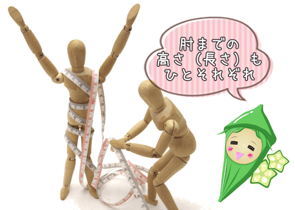 採寸し合う二人を見たオクラの一言「肘の長さは人それぞれ」