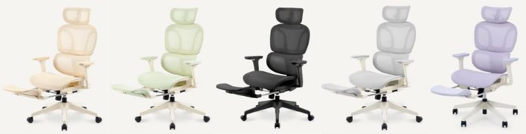 カラー展開5色(ベージュ・グリーン・ブラック・グレー・紫)